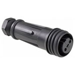 Bulgin PX0921/02/S 900 Series 2 Pole IP68 Socket Connector, 32A, In-Line Mount