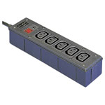 Bulgin PXD306/050/01/1 IEC Adapter PG Plug-C13 Sockets, 2m, w/Fuse, Black