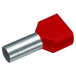 Cimco 18 2442 Twin Ferrule 1.5mm² Partially Insulated Red 100 pieces