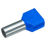 Cimco 18 2446 Twin Ferrule 2.5 mm² Partially Insulated Blue 100 pieces
