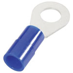 Cimco 180082 Ring Terminal 16mm² 6.5mm Hole Partially Insulated Blue
