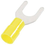 Cimco 180160 U Terminal 4-6mm² Partially Insulated Yellow Hole Dia4.3mm