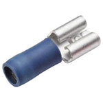 Cimco 180260 Blade Receptacle 4.8mm 0.8mm 180° Partly Insulated Blue