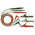 Cliff CIH29916 Safety Test Lead Set 4mm Plug 1.50m Green/Red/Black