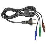 Cliff CIH29950 Safety Test Lead PG Plug 4mm 1.5m Blue/Green/Brown