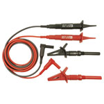 Cliff CIH3007 Safety Test Lead Set 4mm Plug 1.50m Red/Black 1pc Angled