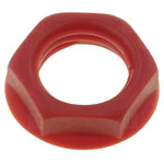 Cliff CL1416 Nut Red 1pc Suitable for Jack Installation 6.35mm