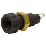 Cliff CL1450A Jack Socket Vertical 4mm Pin Black 1pc
