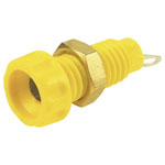 Cliff CL1454A Jack Socket Vertical 4mm Pin Yellow 1pc