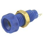 Cliff CL1456A Jack Socket Vertical Pin Diameter 4mm Blue 1 pc