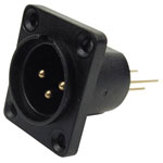 Cliff CP30061 XLR Connector 3-Pin Sleeve Plug Black 1 pc(s)