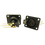Cliff CP30082 XLR Connector Right Angle 3-Pin Sleeve Socket Black