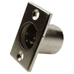 Cliff FC6125 XLR Connector 4-Pin Sleeve Plug Silver 1pc