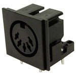 Cliff FC680805 Connector Socket Horizontal 5-Pin Black 1 pc