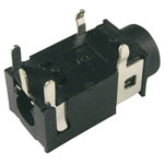 Cliff FC68125 Audio Jack Socket Horizontal Mount 4 Pins Stereo Black