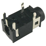 Cliff FC68127 Audio Jack Socket 3.5mm Horizontal Stereo 4-Pin Black