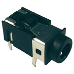 Cliff FC68129 3.5mm Audio Jack Socket, Horizontal Mount, 4 Pins, Black