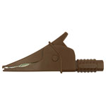 Cliff FCR79900N Croc Clip Safety Terminal 4mm CAT III 1000V Brown
