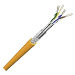 DRAKA 1001088-00100RW Network Cable CAT 7a S/FTP Yellow Per Metre