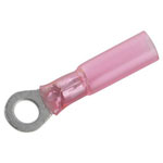 DSG Canusa 7932100302 Ring Terminal, 1.50 mm², Ø4 mm, Red, 1 pc, Fast Shrink