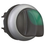 Eaton 216847-1 M22 Series Selector Switch Black/Green 3-position Maintained