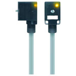 Escha 8047834 VC Series Connector, 2+PE Pins, Bridged, Black