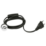 Eurolite 51100667 Bulb Holder GU10 230V EU Plug with Toggle Switch