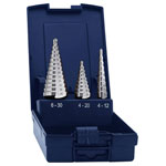 Eventus by Exact 15332 HSS Step Drill Bit Set 3-Piece, Burr-Free 4-30mm