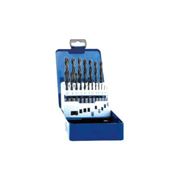 Eventus 32001 HSS Twist Drill Bit Set 19-Piece Rolled DIN 338 Cyli...