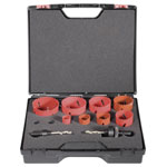 Exact 06100 Hole Saw Set 10-Piece Variable Teeth for Low Vibration