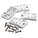 Fibox 8280003 TF CAB Wall Mount Straps Plastic Grey-White (4 Piece)