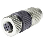 Harting 21 03 212 2400 M12 Sensor/Actuator Connector 3 Pins Straight Socket