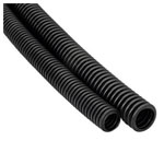 Heidemann 13467 Flexible Conduit 25m Flame-Resistant Black Polyolefin