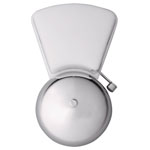 Heidemann 70027 Bell 8V 82dBa Wall-Mount White Chrome Sound Bowl