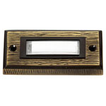 Heidemann 70301 Bell Panel Bronze Wood Look with Nameplate 24V 1A