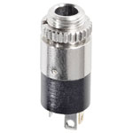 Hicon HI-J35SEF 3.5mm Audio Jack Socket Silver 3-Pin Vertical Stereo