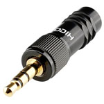 Hicon HI-J35S-SCREW-M 3.5mm Audio Jack Plug, 3-Pin Stereo, Gold-Plated