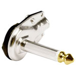 Hicon HI-J63MA05 Audio Jack Plug, Right Angle, 6.35mm, 2 Pins, Black