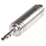 Hicon HI-JS3JS6-MF Audio Adapter 3.5mm Plug to 6.35mm Socket Silver