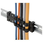 Icotek KZL39 Strain Relief Strip Polyamide Black For TS35 Rails