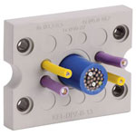 Icotek 43798 KEL-DPZ-B25 Cable Grommet Dia 6.5mm Polyamide Grey