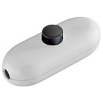 interBär 5044-001.01 Pull Switch 2A Off/On White/Black For 2/3-Wire Cables