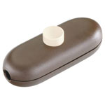 interBär 5044-009.01 Pull Switch Brown/Beige 2A with Screws & Washer