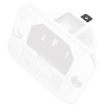 Martin Kaiser 750/ws IEC Connector Vertical Mount 2+PE Pins 6.3A White 1piece