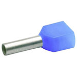 Klauke 87310 Twin Ferrule 2.5mm² Partially Insulated Blue 100 pieces