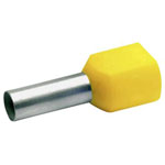 Klauke 87514 Twin Ferrule 6mm² Partially Insulated Yellow 100 pieces