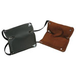 L+D 2487 LEATHER KNEE PAD Brown/Black 1 Pair Leather Nan
