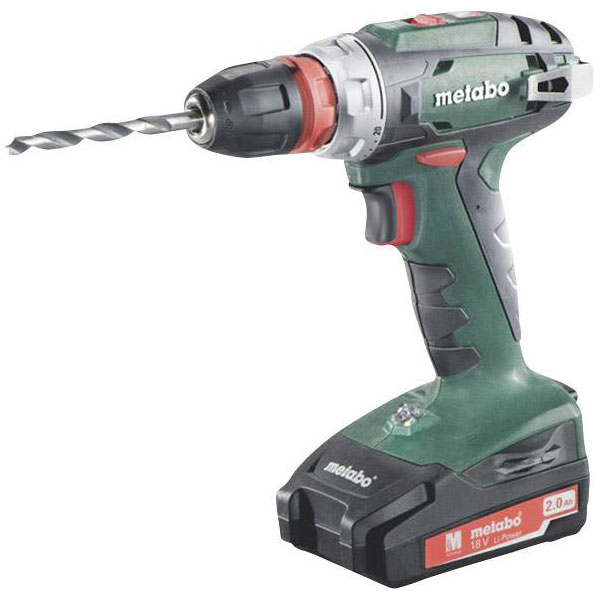 Metabo 602217500 BS 18 Cordless Drill 18V Li-ion + Spare Battery