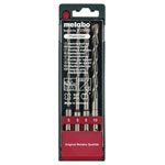 Metabo 625580000 Carbide Hammer Drill Bit Set 4-pc, 5-10mm, SDS-Plus