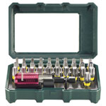 Metabo 62670900 Bit Set Chromium-Vanadium Steel 32-Pce Magnetic Adapter